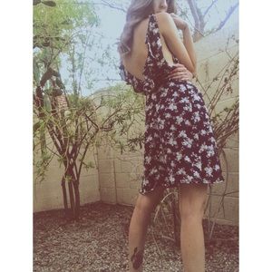Forever 21 Deep V Floral Dress